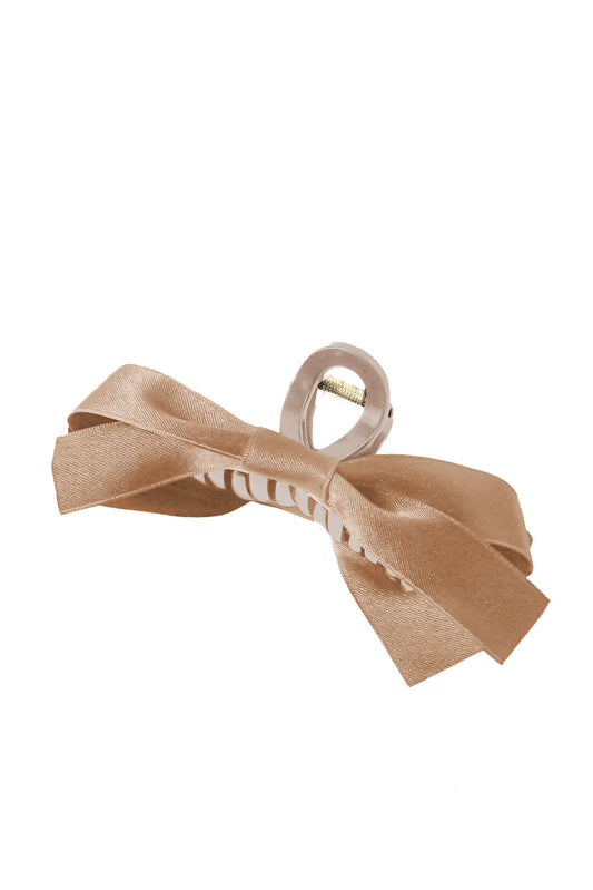 Tan Bow Clip LT