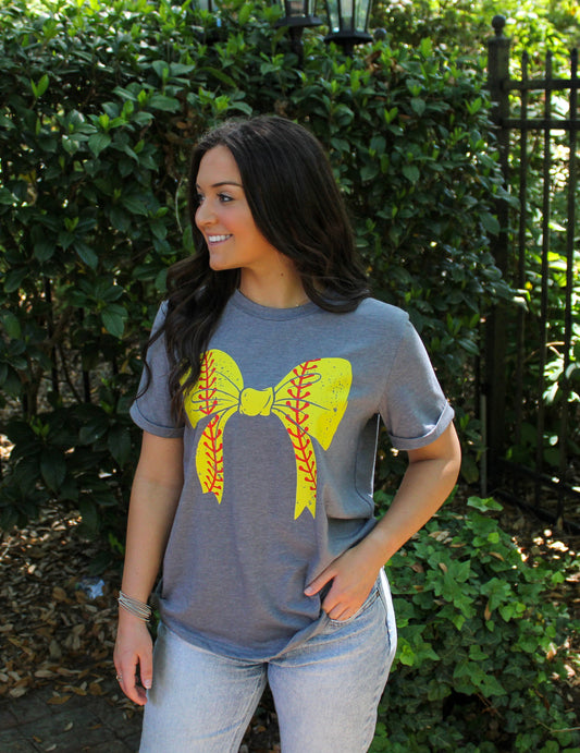 Softball Bow Tee RTS