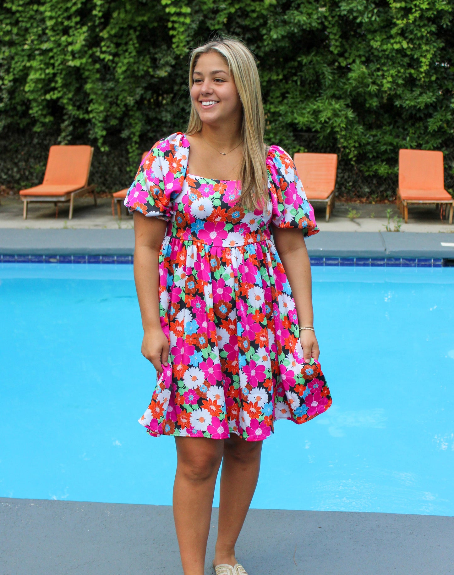 Floral Puff Dress LT