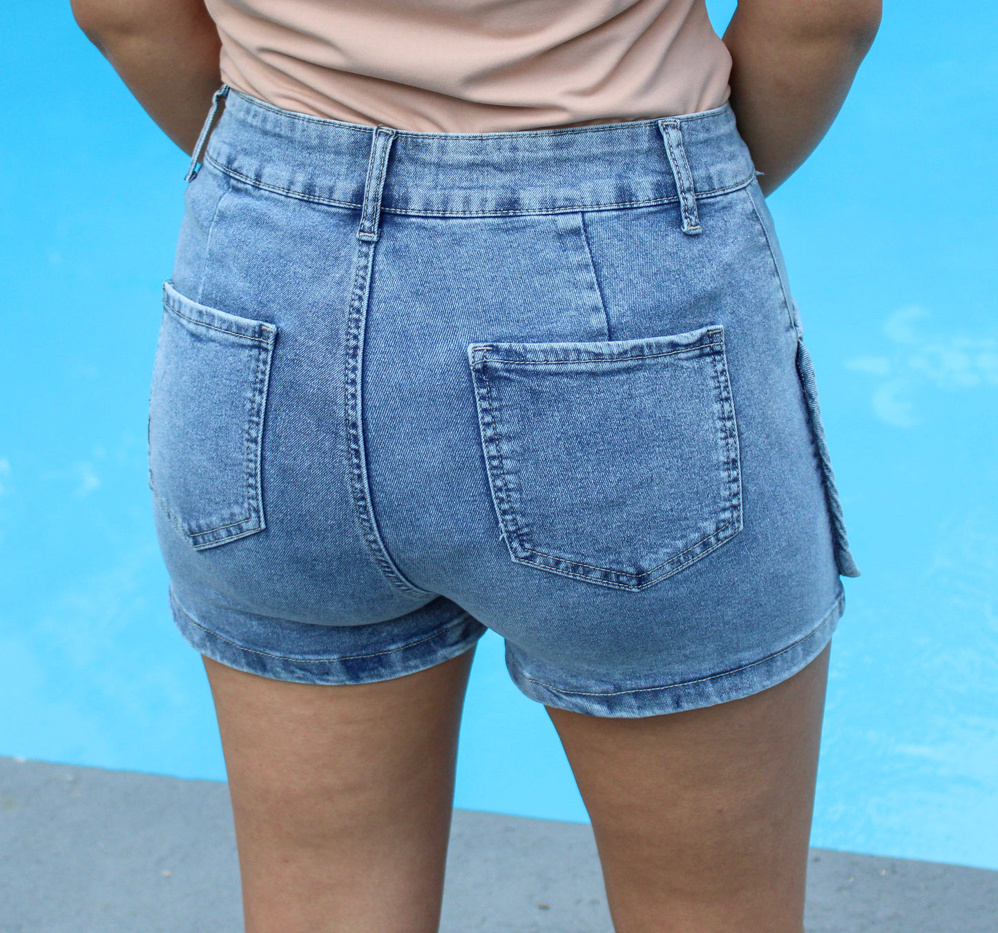 Studded Jean Shorts LT